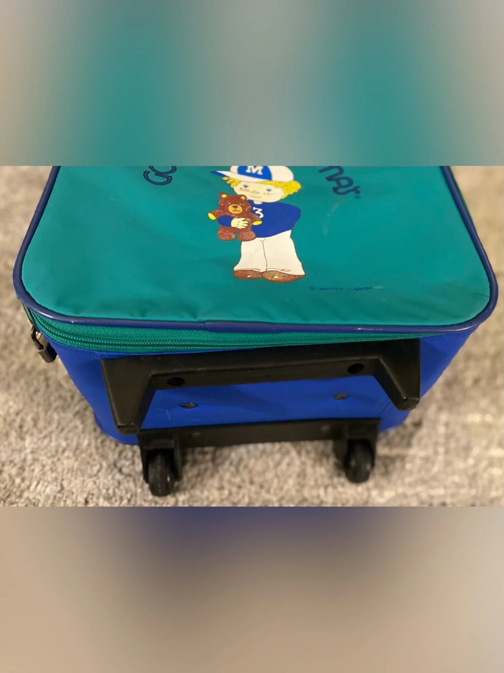 Going to Grandma’s Vintage Roller Suitcase by Mercury Luggage
